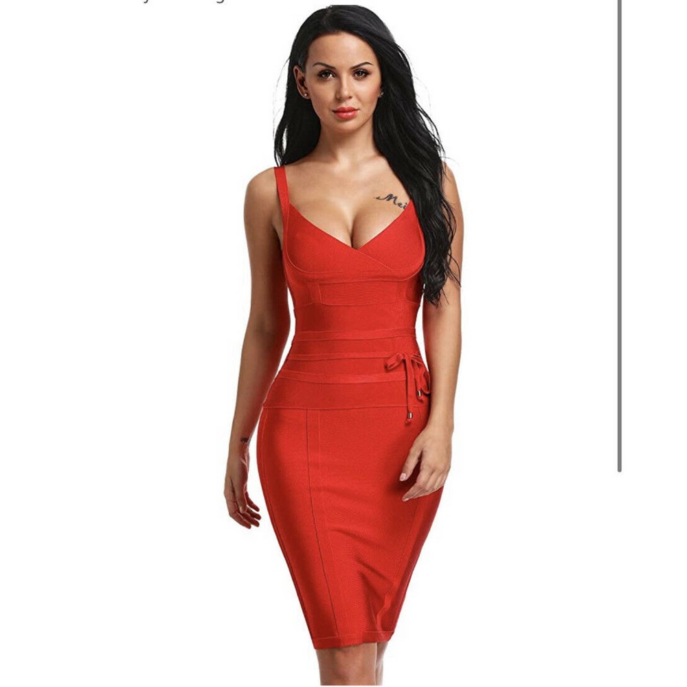 Hego Women's Bandage Dress New Sexy Dresses Size M